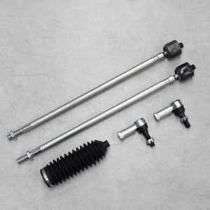 chromoly steering rack tie rod assembly kit with swaged tie rods