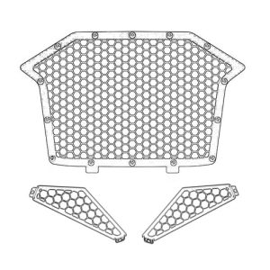 Polaris RZR Pro XP 铝合金进气前格栅
