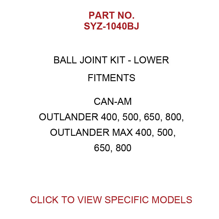 Can-Am Outlander 和 Outlander Max 下球头
