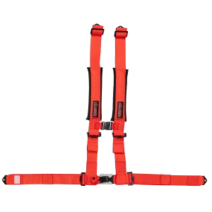 UTV 4-Point Pull DownOut Red Seat Harness - Zamp Racing