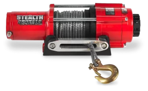 Stealth 4,500lb 12v Electric Winch - Synthetic Rope - WarriorWinches