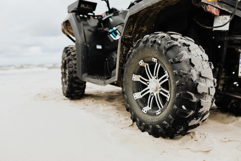 ATV wire and wheel