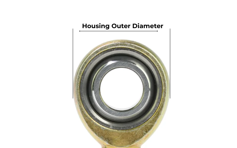 Heim joint ousing outer diameter
