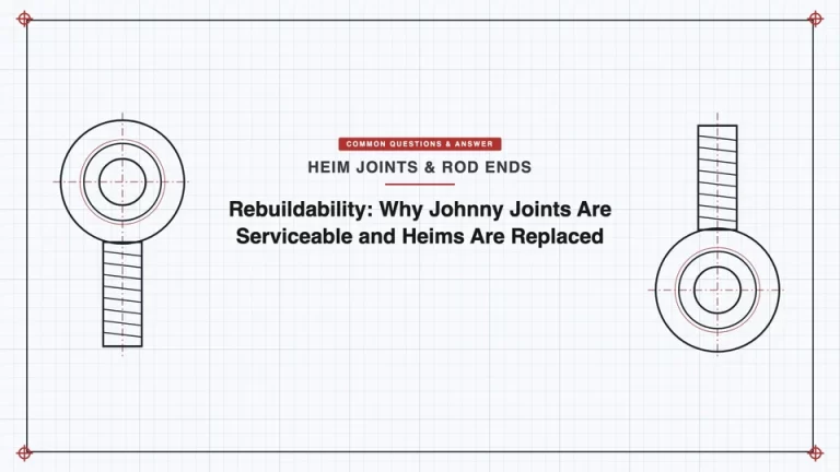 可修复性：为什么Johnny关节可维护而Heim关节需更换